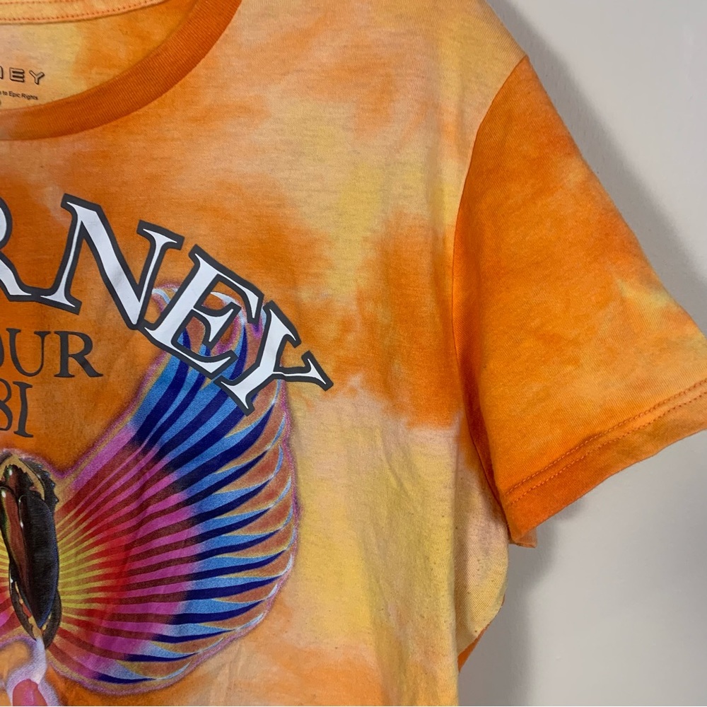 Journey Graphic Vintage Inspired Tye Dye Tour Don’t Stop Believin Cropped Tee - Picture 3 of 13